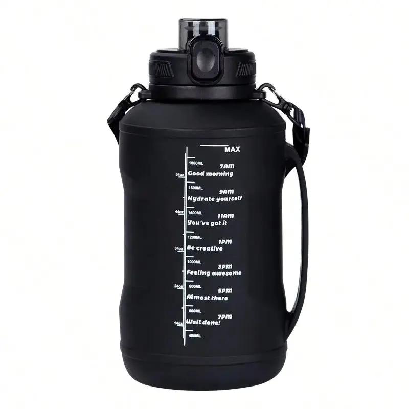 68OZ 2L Silicone Foldable Water Bottle Large Capacity Sports Water Cup with Handle Portable for Adult Gym Sports Outdoors