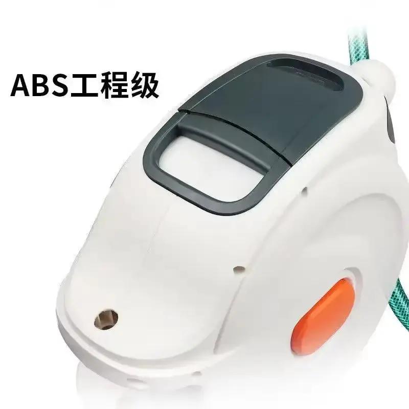 10/20M Automatic Rewind Hose Reel with 7 Pattern Hose Nozzle Water Hose Reel Slow Return System for Car Garden
