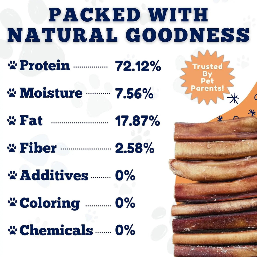 Bully Sticks 6 & 7 Inch Regular Size - Premium Bully Stick Dog Chews - Long Lasting Bully Sticks for Dogs - Best Bully Stick Dog Bone - No Hide Dog Chews