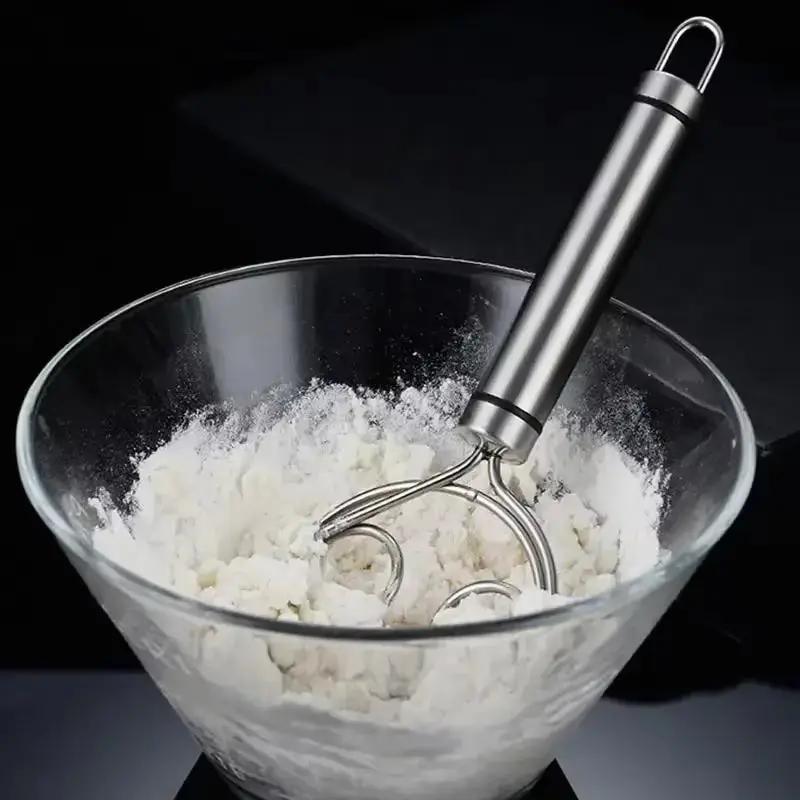 Baker’s Best Danish Dough Whisk – Dutch-Style Stainless Steel Hand Mixer for Effortless Bread, Biscuits & Cakes