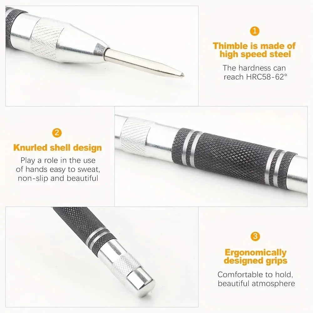 Automatic center punch locator center punch automatic center punch