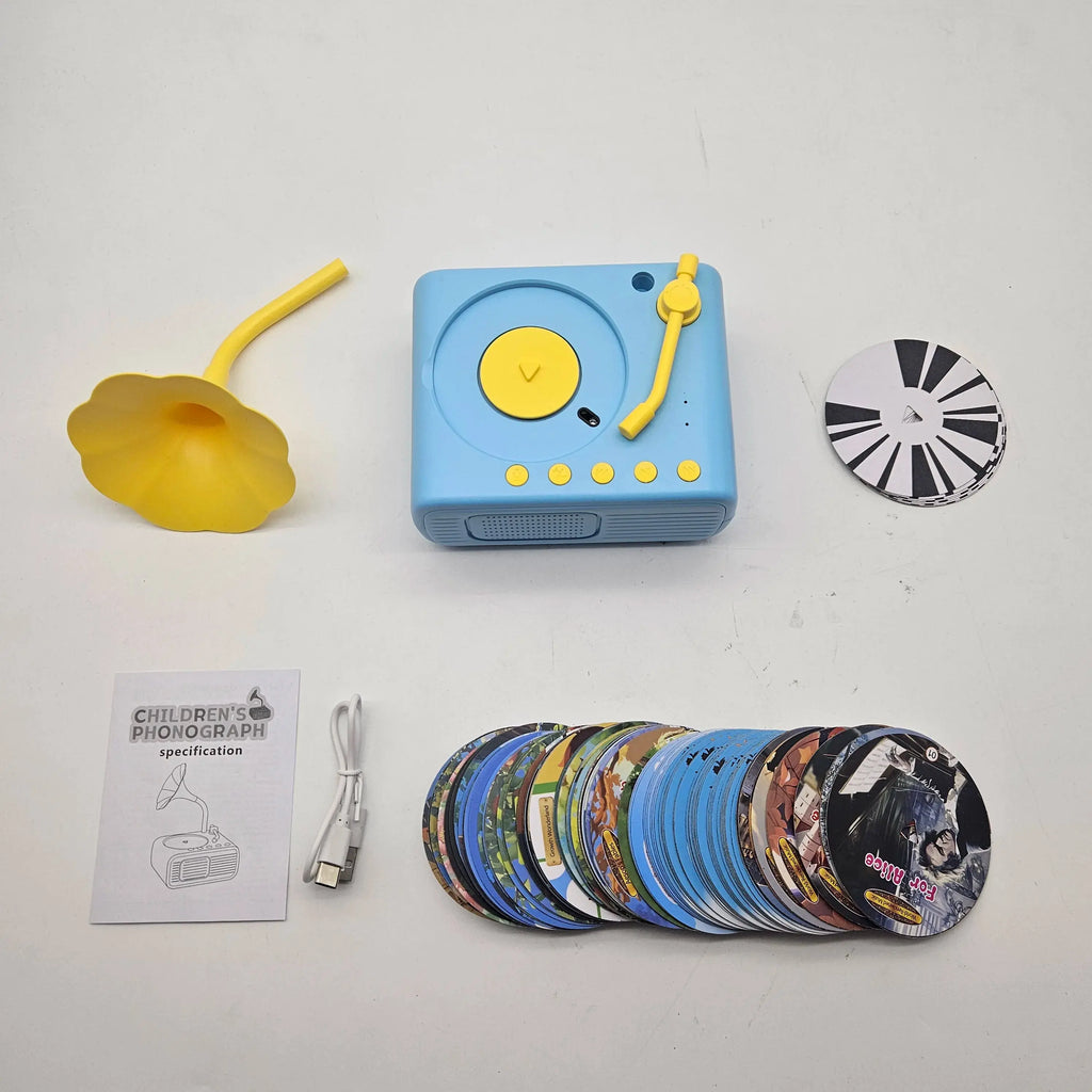 StoryTunes Junior – Children’s Phonograph Music & Story Player with 96 Learning Cards