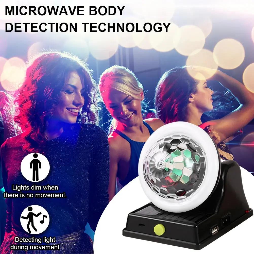 GlowOrb™ Waterproof Rotating Disco Ball Light – Colorful LED Magic for Parties & Events