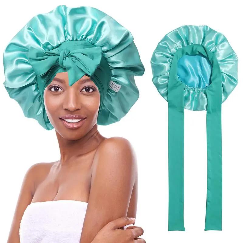 Silk-Like Satin Double-Layer Hair Cap