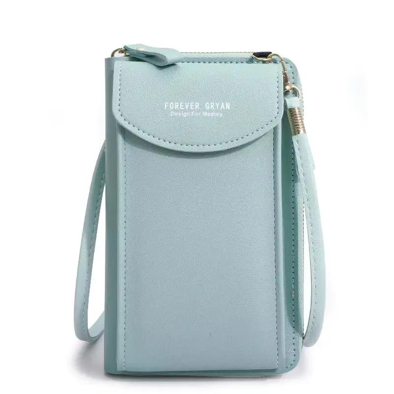 Elegance On-the-Go – Luxe PU Leather Crossbody Shoulder Bag with Phone & Card Organizer