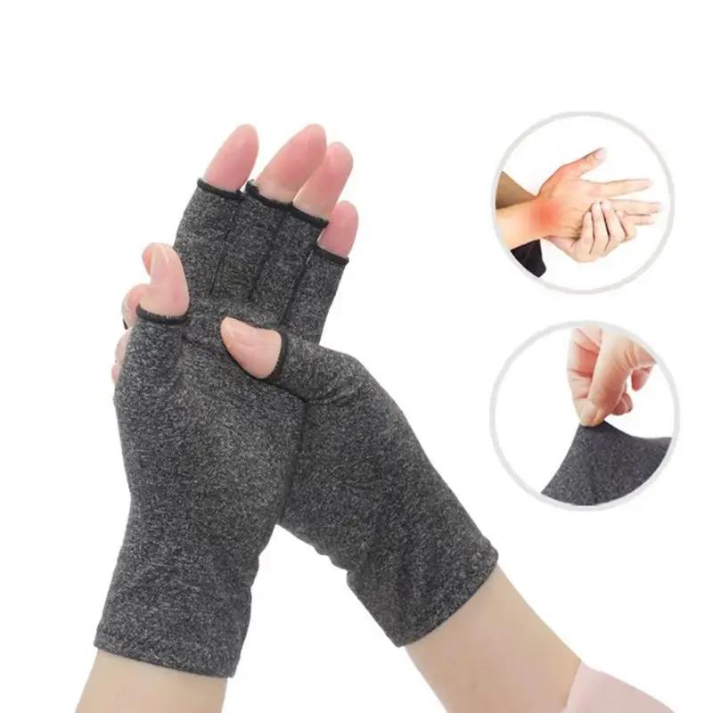 Compression Arthritis Gloves Wrist Support Therapy Wristband Half Finger Compression Gloves Joint Pain Relief Cycling Gloves