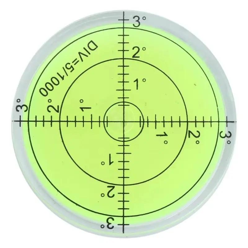 60Mmx12Mm PMMA Bubble Degree Mark Surface Level round for Measuring Tool