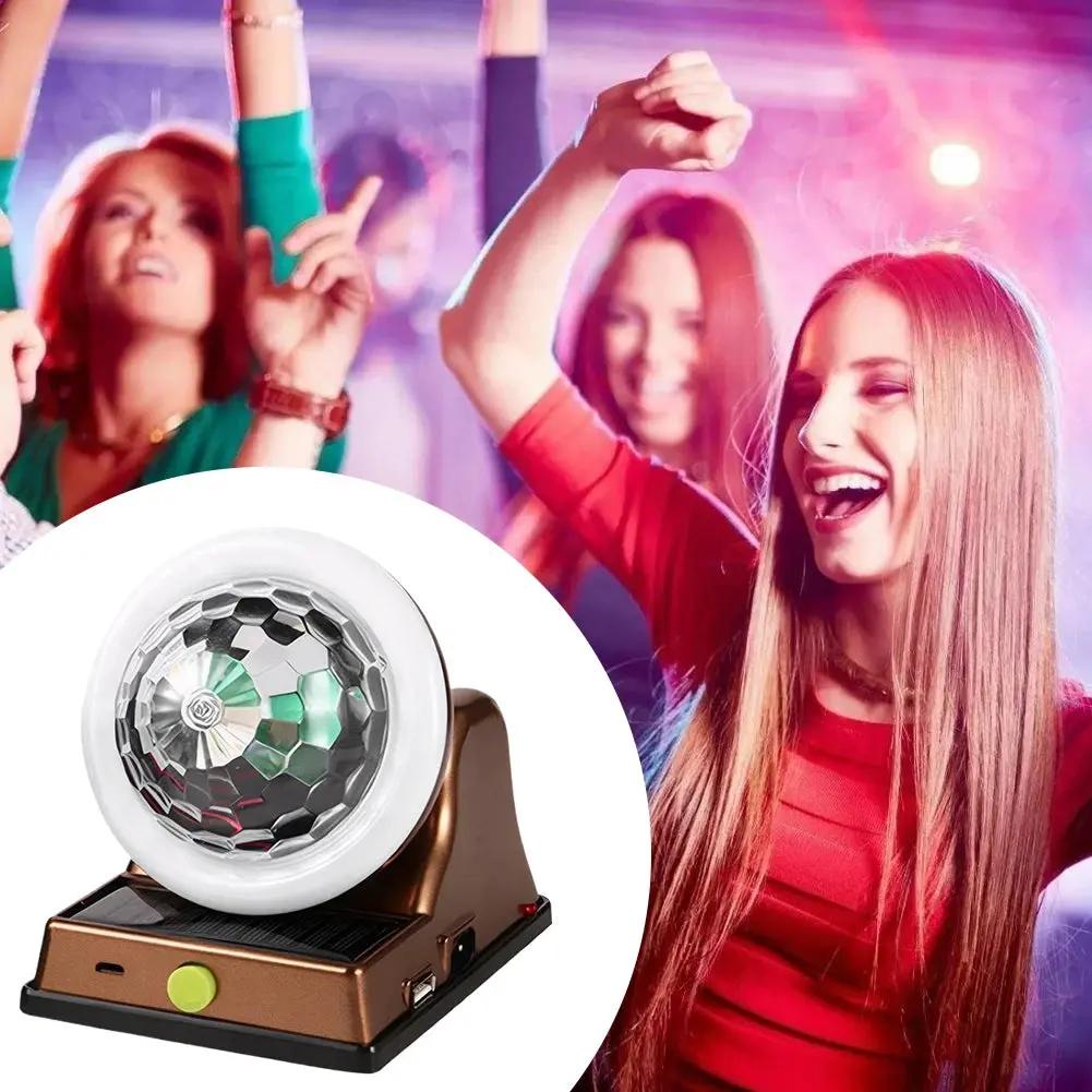 GlowOrb™ Waterproof Rotating Disco Ball Light – Colorful LED Magic for Parties & Events