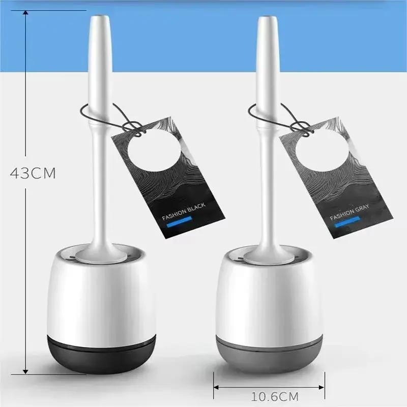 TPR Silicone Head Toilet Brush Wall Mounted Cleaning Brush Long Handle Toilet Brush Bathroom Accessories Sets Tools